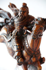 Knight figurine from Vietnam or China - wooden sculpture