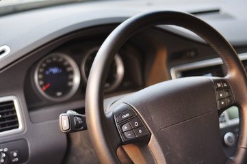 Some parts of new modern car