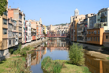 Fototapeta na wymiar View of Girona in Spain