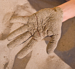 Sand hand