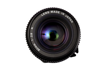 Camera lens isolated on white