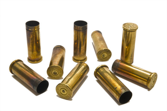 Dirty .38 Special shell casings