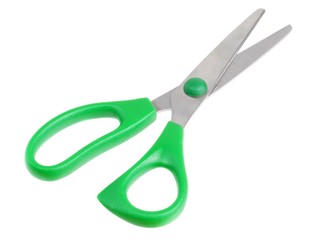 Childs scissor isolated on white background