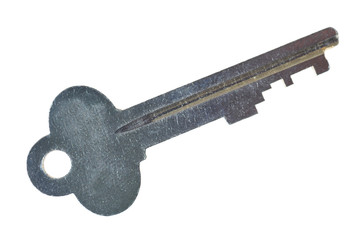 Safe Box Key Isolated on White Background