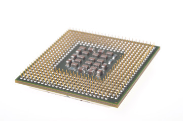 Computer CPU Isolated on White Background