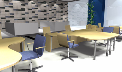3D office interior