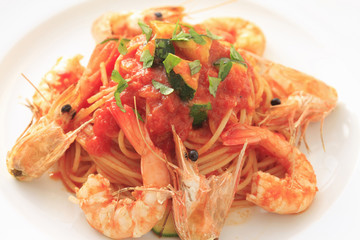 エビのパスタ
