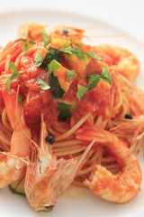 エビのパスタ