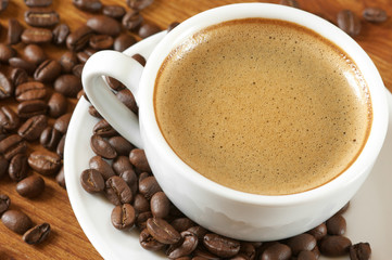 Coffee and beans