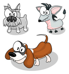 Cartoon dogs