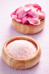 bath salt with rose
