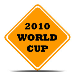 World Cup football sign