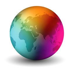 Multicolor Earth Globe