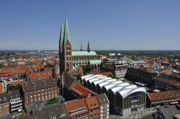 Fototapeta na wymiar Marienkirche Lübeck
