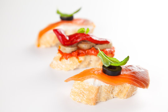 delicious tapas spanish food cousine culture isolated