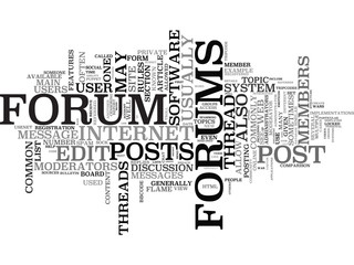 Fototapeta premium Web Forum word cloud