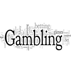 Gambling word cloud