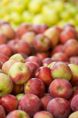 Red and green Apples