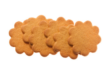 Flower shaped sugar cookies