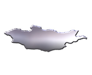 Mongolia 3D Silver Map