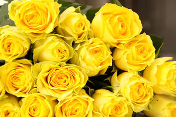 Obraz na płótnie Canvas bright yellow roses