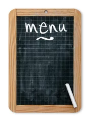 Keuken spatwand met foto Ardoise "Menu" © Brad Pict