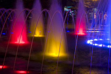colored fountaine