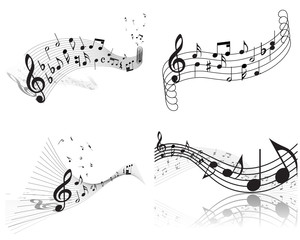 notes backgrounds set