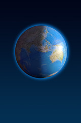 mappemonde asie