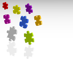 Fototapeta premium puzzle , jigsaw background