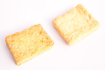 Crunchy bread with sugar
