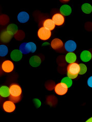 Fototapeta premium Abstract background of colored holiday lights