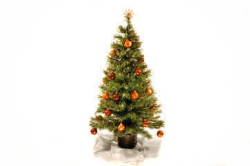 Weihnachtsbaum orange
