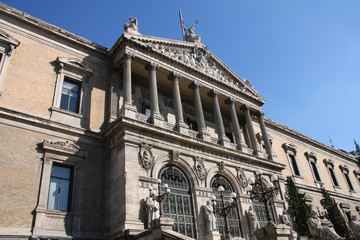 Fototapeta na wymiar Madrid - National Library