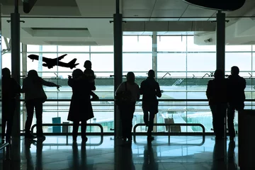 Fototapete Flughafen Leute am Flughafen