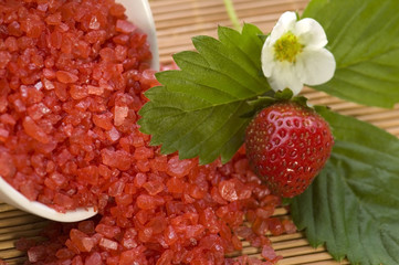 Spa composition with strawberry