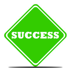 Success road sign