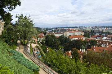 Fototapeta na wymiar View over Prague