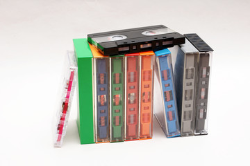 Naklejka premium audio cassetten