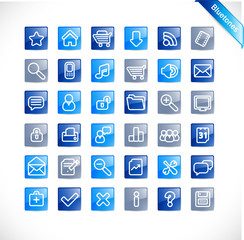 Glossy web icons - Bluetones series