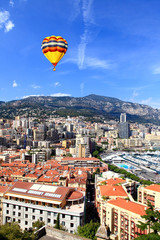 Fototapeta na wymiar Aerial view of Monte-Carlo Monaco