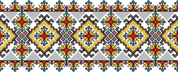 Ukrainian illustrator vector pattern