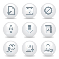 Gray icons set 2