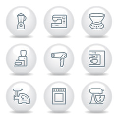 Gray icons set 19