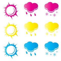 Weather symbols collection