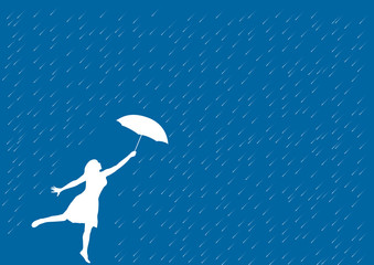Girl in the rain
