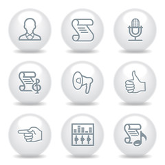 Gray icons set 31