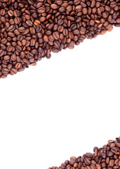 Brown roasted coffee beans