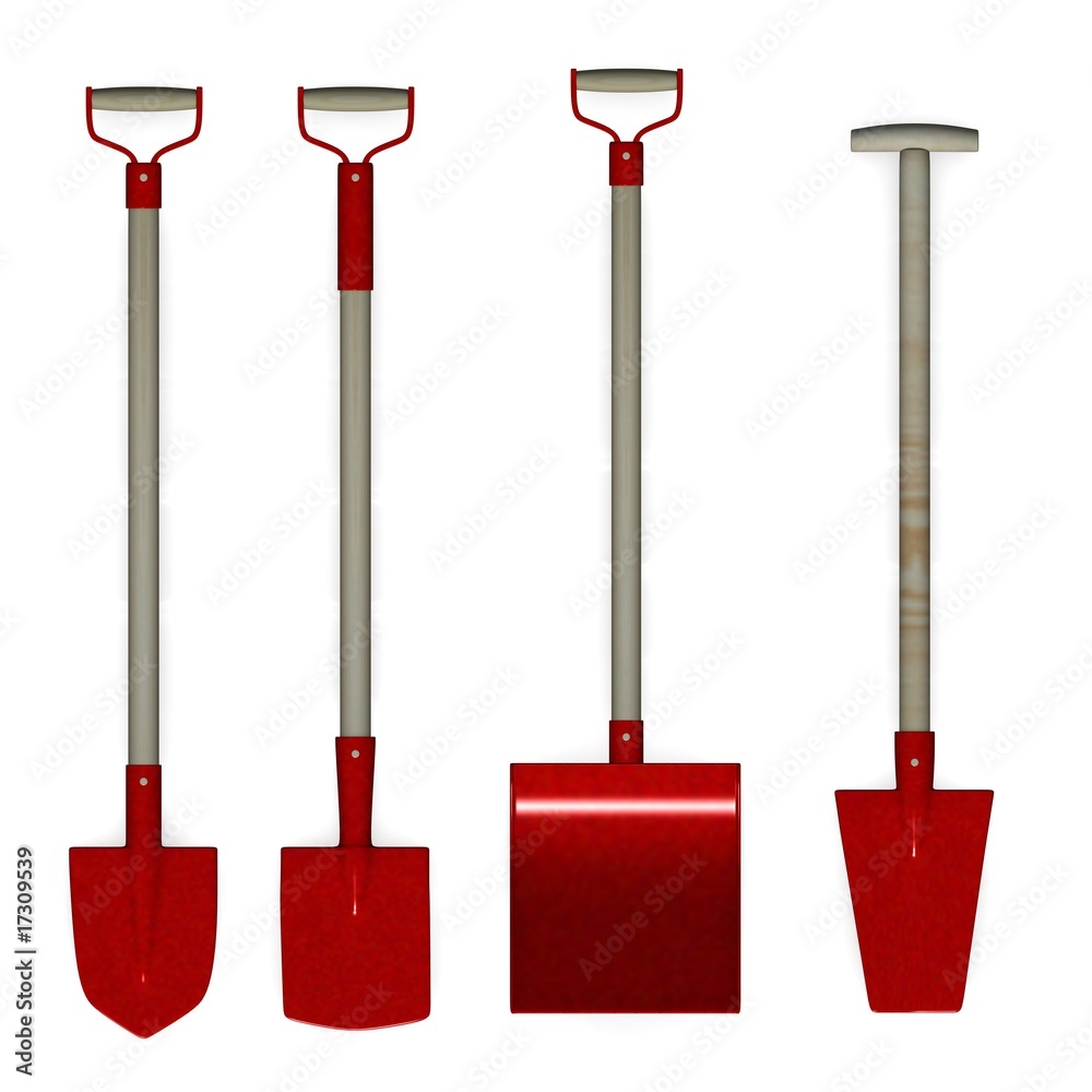 Poster garden shovels