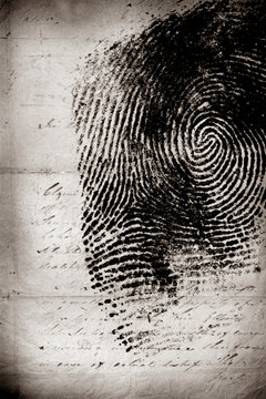 Close of thumb print for background